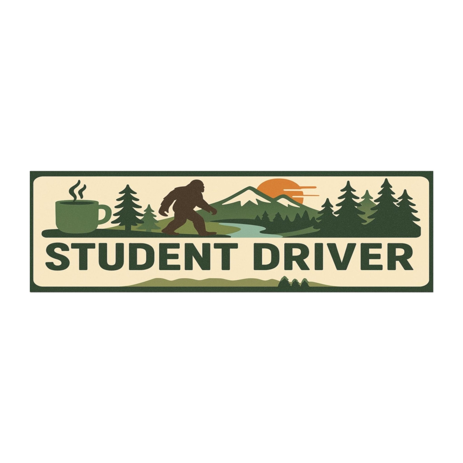 Car Magnets - PNWmart Sasquatch Student Driver